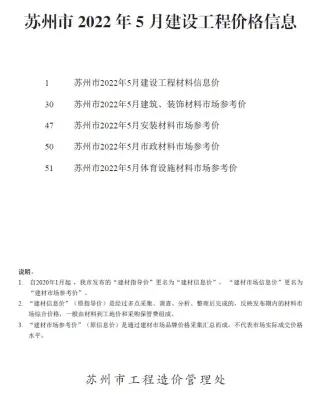 苏州市2022年5月造价信息pdf