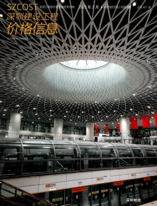 深圳市2023年2月造价信息结构分析首图(工程合同材料核定价)