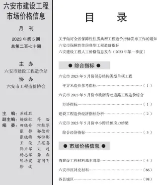 六安市官方电子版造价信息