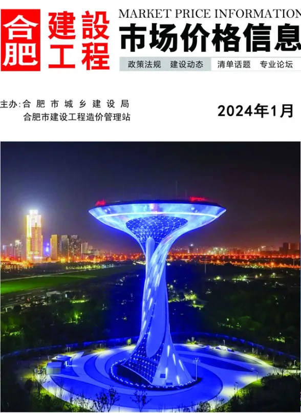 合肥市2024年1月工程预算价PDF第一页