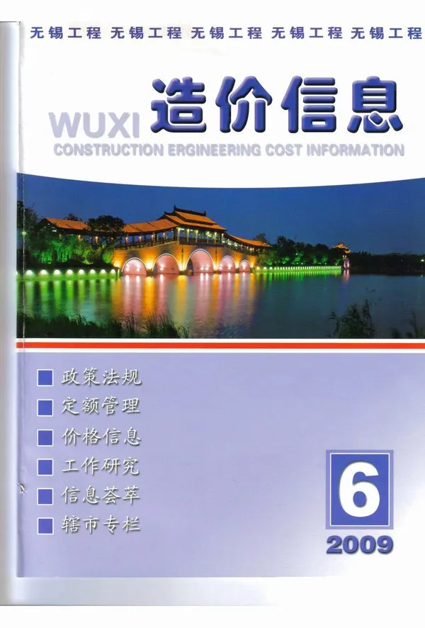 2009年无锡工程造价信息
