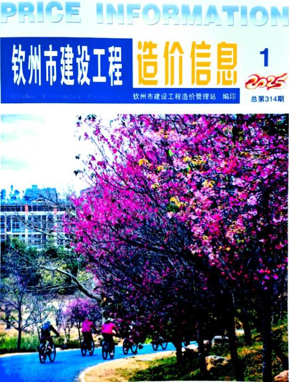 钦州市2025年1月造价信息