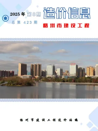梧州市造价信息2025年8月覆盖面首图(建材价格汇编)