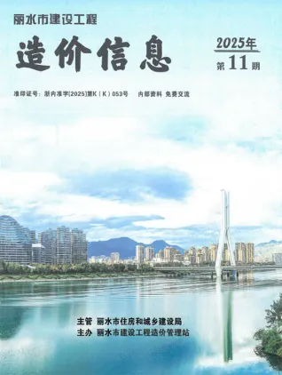 丽水市2025年11月造价信息结构分析首图(工程材料指导价)