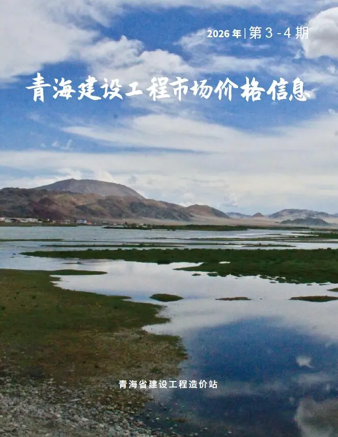青海省2026年市场价3-4月(第2期)建材信息价期刊第一页