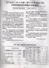岳阳2007年2月工程造价信息