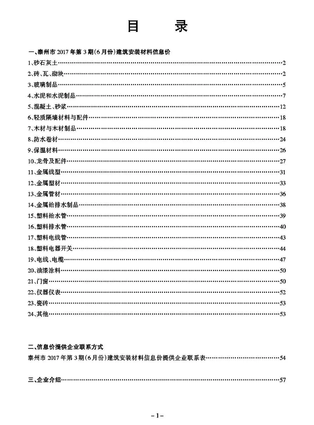 泰州市2017年第3期工程造价管理