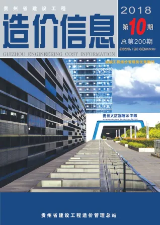 贵州省造价信息2018年10月简介首图(工程价格参考信息)