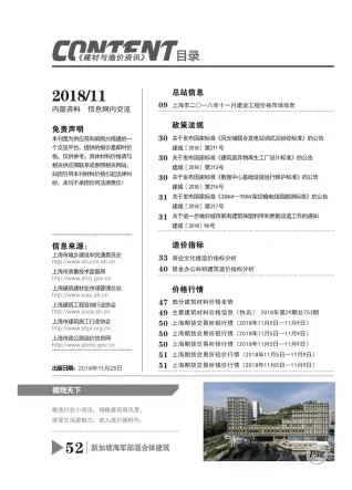 上海市2018年11月造价信息结构分析首图