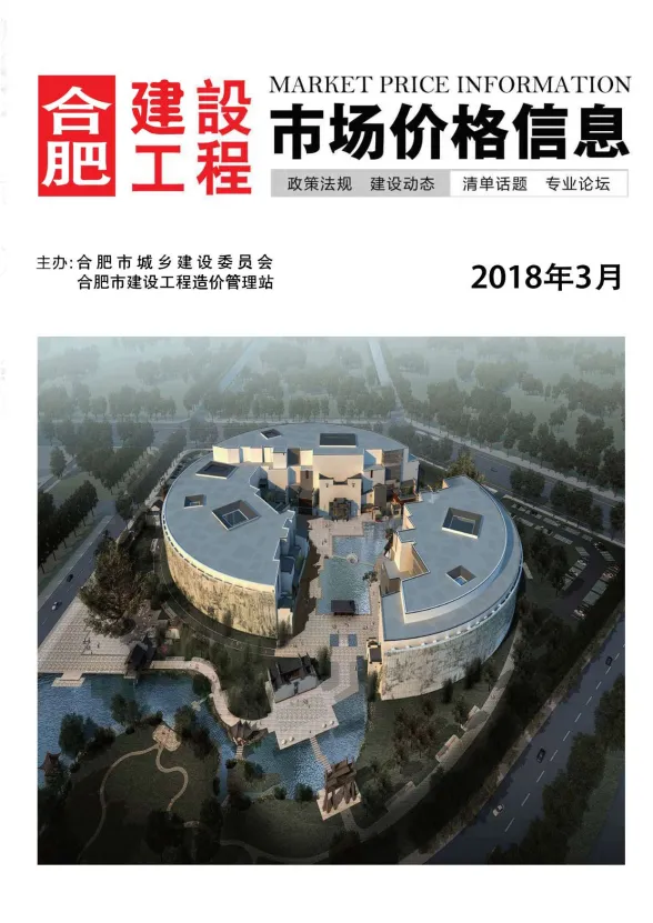合肥市2018年3月建设工程市场价格信息封面