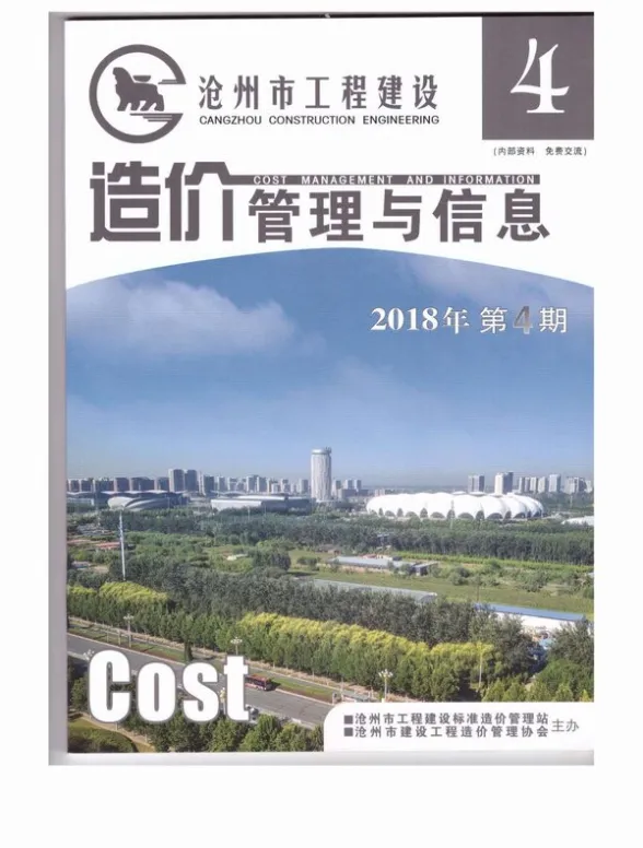 沧州市2018年第4期结算造价信息