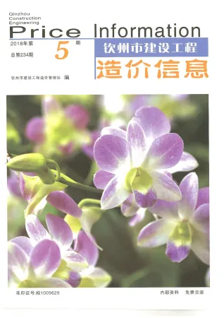 钦州市2018年5期造价信息内容背书首图(工程造价管理手册)