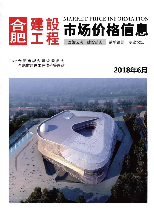 合肥市2018年6月建设工程市场价格信息封面
