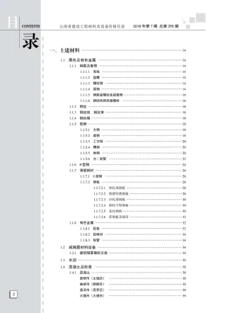 云南省2018年7月造价信息pdf