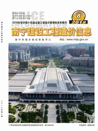 南宁市2018年8月铝合金门窗工程造价信息价封面