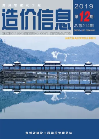 贵州省造价信息2019年12月内容背书首图(工程合同材料核定价)
