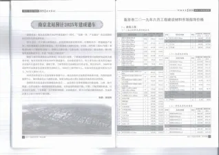 南京市造价信息2019年6期简介首图