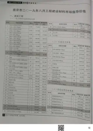 南京2019年8月阀门水管工程造价信息价封面
