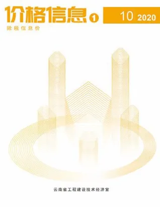 云南省2020年10月造价信息内容背书首图