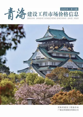 青海2020年10期建设工程市场价格信息 2020年青海建设工程市场价格信息电子版(造价信息)第一页
