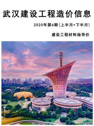 武汉市2020年第6期造价信息期刊PDF电子版