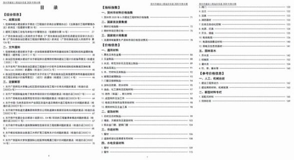 贺州市2020年第6期建材结算价