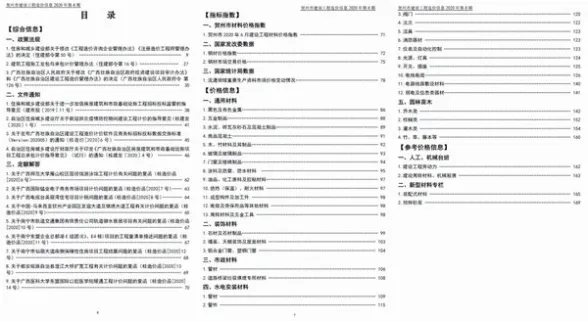 贺州市2020年第6期结算造价信息