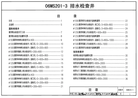 06MS201-3市政排水管道工程及附属设施排水检查井