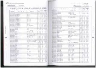 武汉市造价信息2013年5期详解首图(施工建材取价指导)