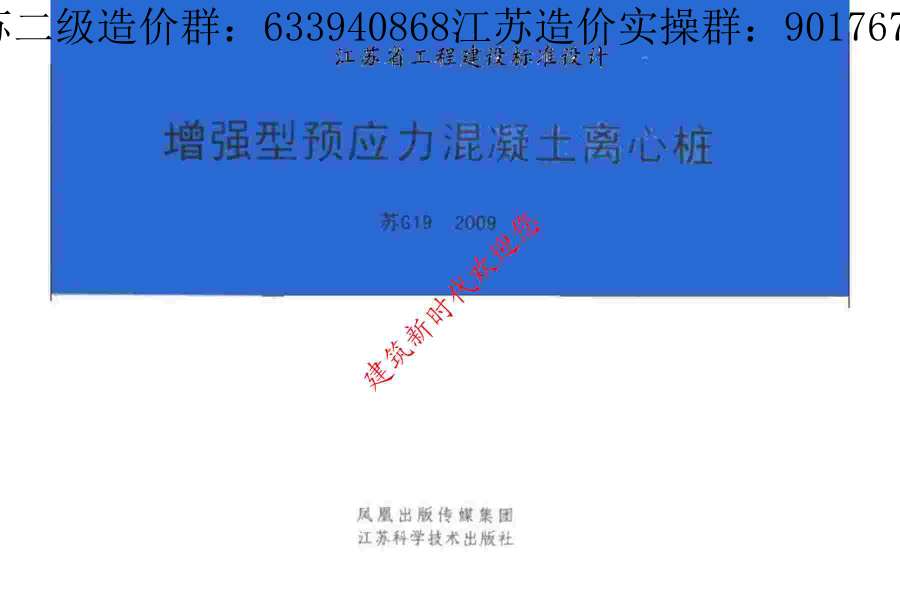 苏G19-2009增强型预应力混凝土离心桩
